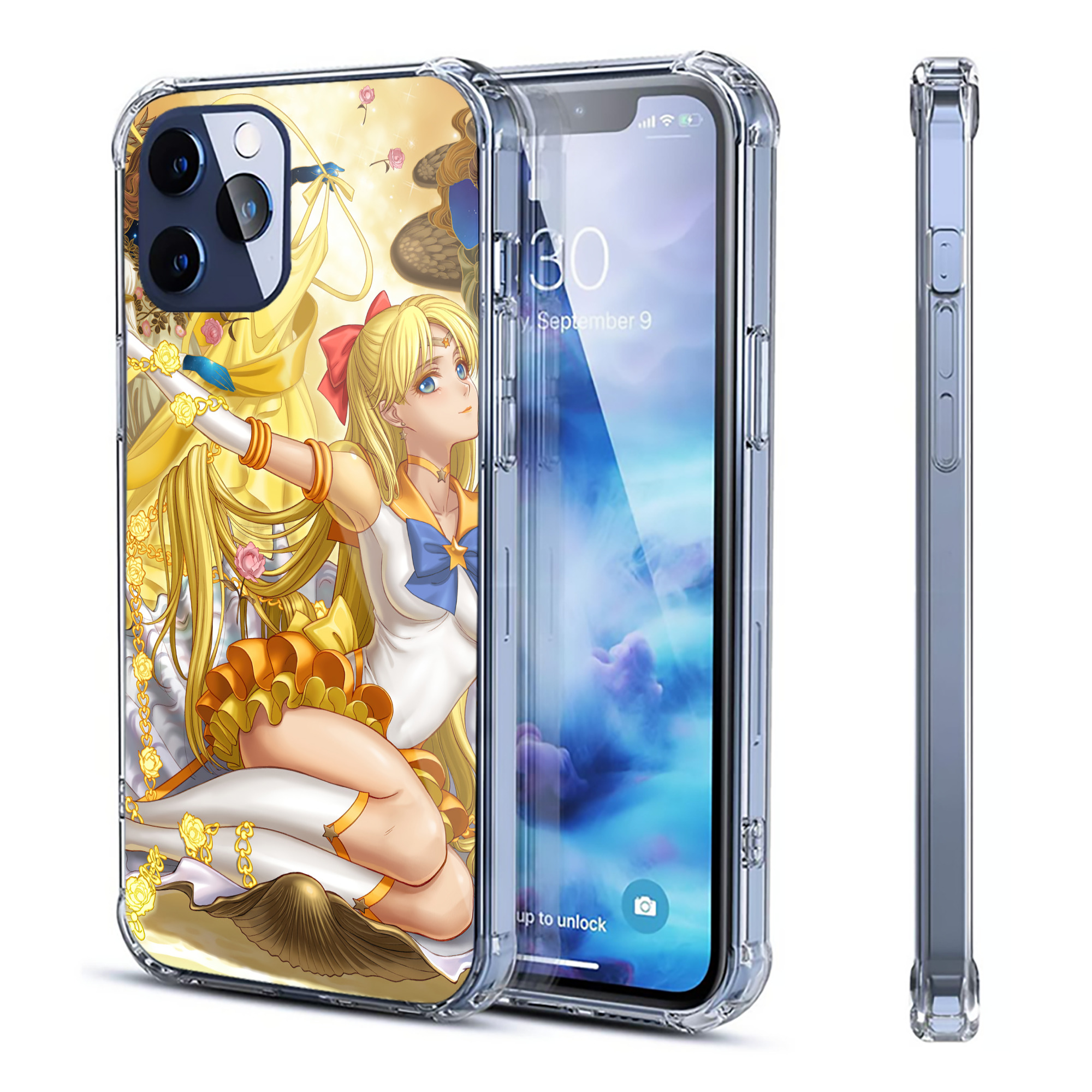 （画像用） 美少女戦士セーラームーン Sailor Moon 【iPhone 12シリーズ対応】透明スマホケース（クリアソフトケース）
